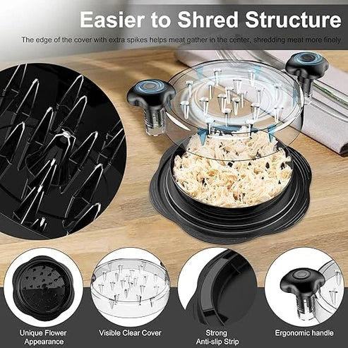 Manual Chicken Shredder – Easy Pull-Handle Meat Shredding Tool